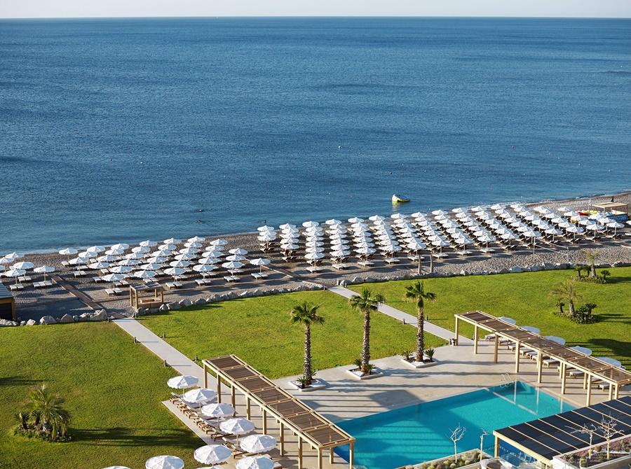 미트시스 알릴라 리조트 앤 스파 팔리라키 외부 사진 Beach at the hotel